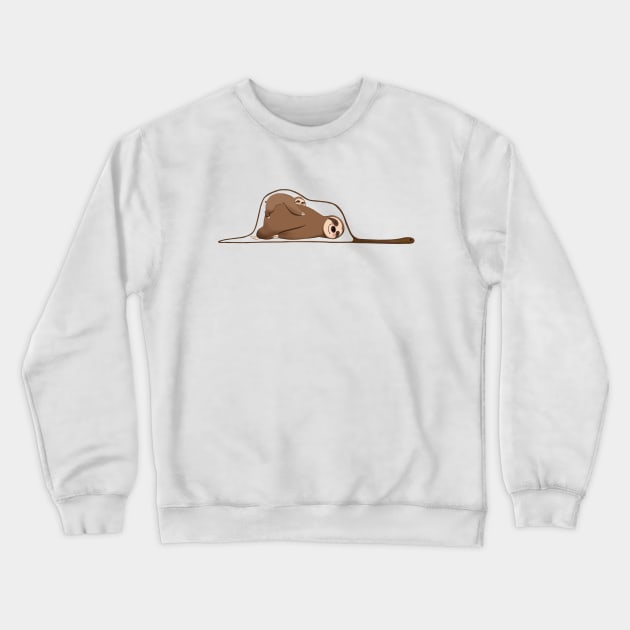 Sloth and Baby in a Snake Crewneck Sweatshirt by bignosework